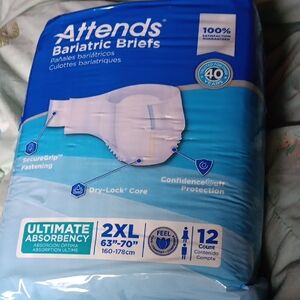 Bariatric Briefs 2XL Ultimate Absorbency - Blue